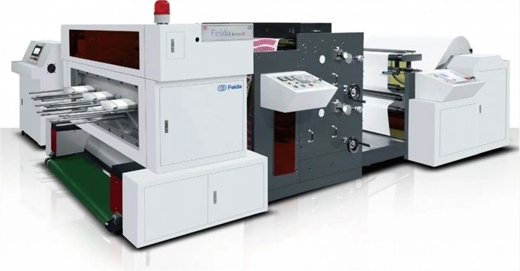 Paper Cup Fan Roll Die Punching Machine inline Flexo